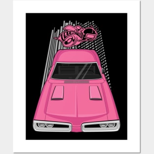 Dodge Coronet Super Bee 1970 - pink Posters and Art